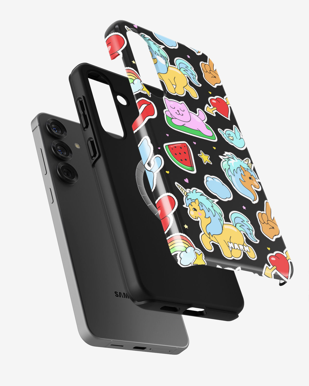 Samsung Galaxy S25 Plus Tough Case – Cute Stickers - View 2
