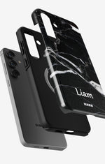Samsung Galaxy S25 Plus Tough Case – Custom - Black Marble - View 2