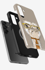 Samsung Galaxy S25 Plus Tough Case – Hipster Ostrich - View 2