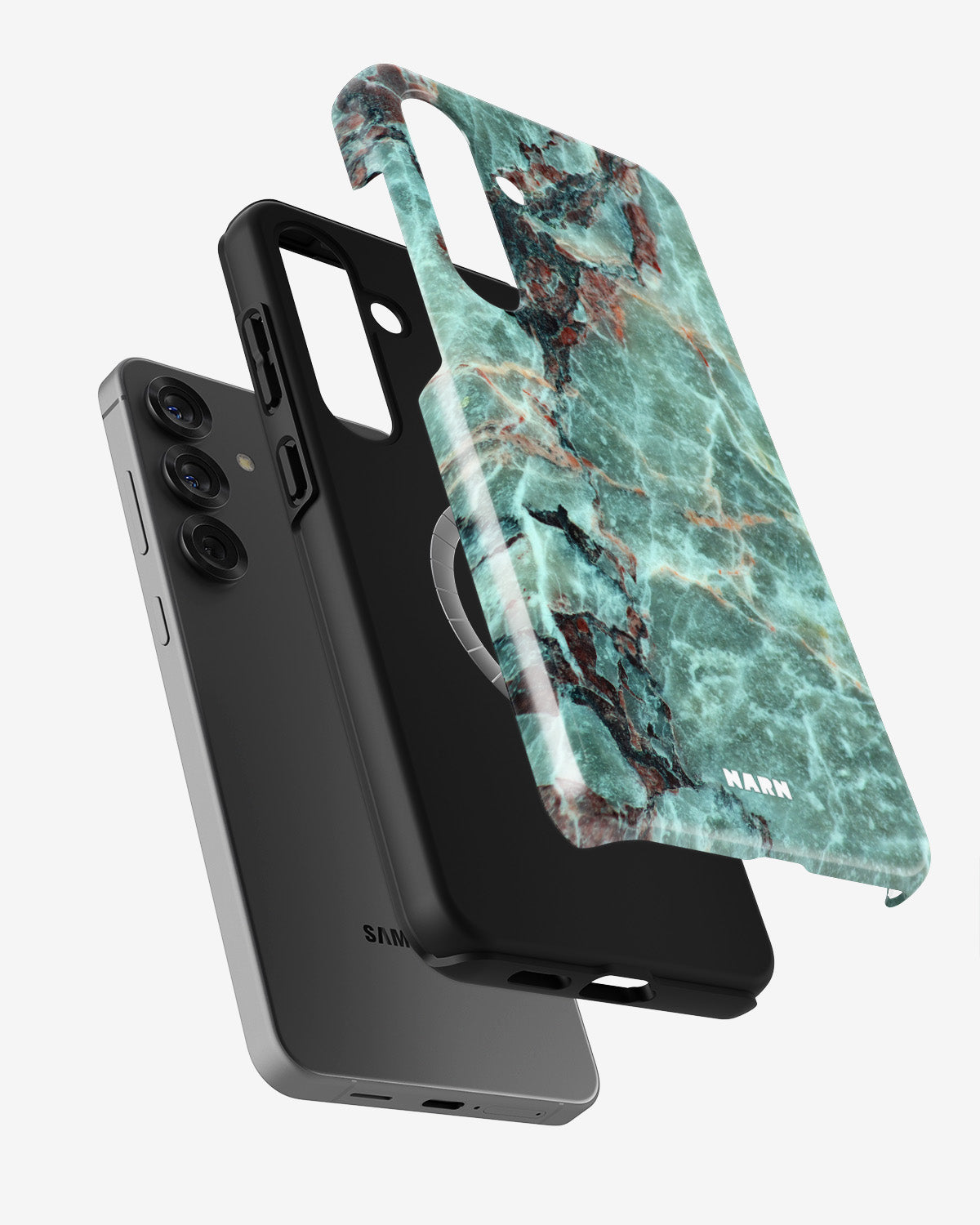 Samsung Galaxy S25 Plus Tough Case – Green Marble - View 2