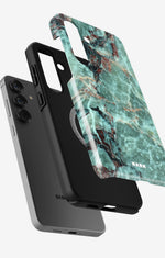 Samsung Galaxy S25 Plus Tough Case – Green Marble - View 2