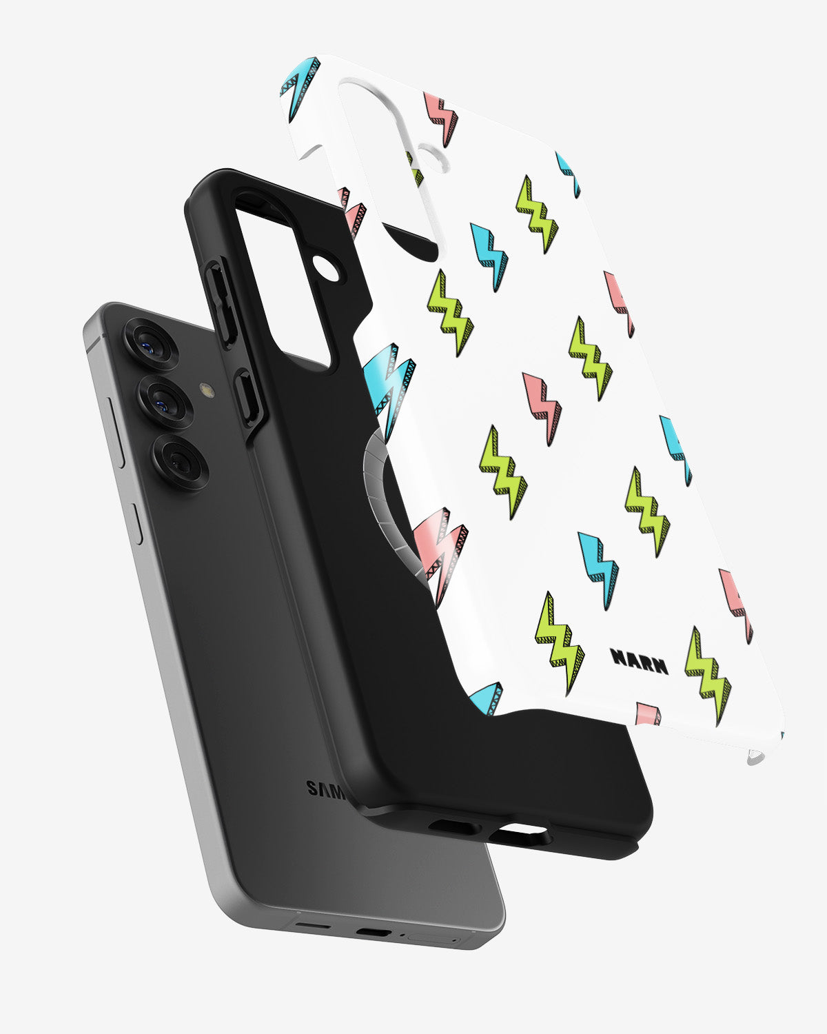 Samsung Galaxy S25 Plus Tough Case – Lightning Bolts - View 2