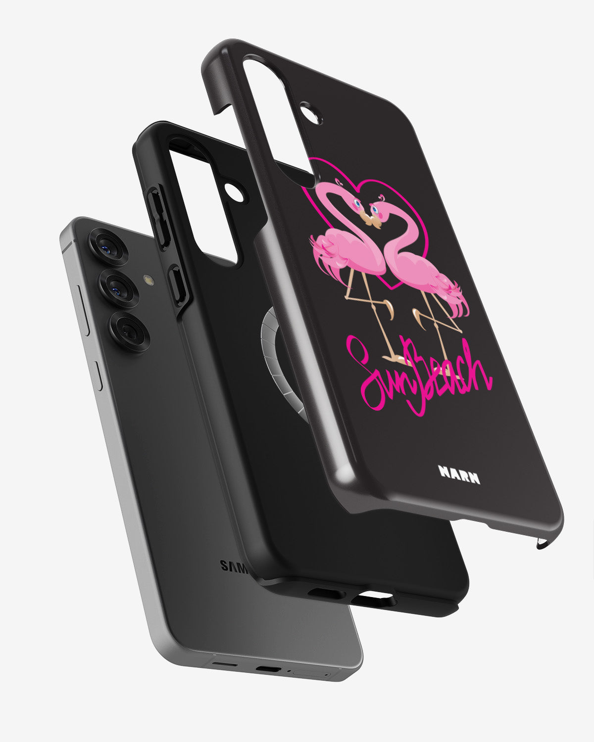 Samsung Galaxy S25 Plus Tough Case – Beach Flamingo - View 2