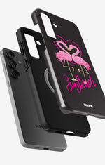 Samsung Galaxy S25 Plus Tough Case – Beach Flamingo - View 2