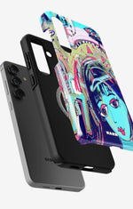 Samsung Galaxy S25 Plus Tough Case – Abstract Cat - View 2