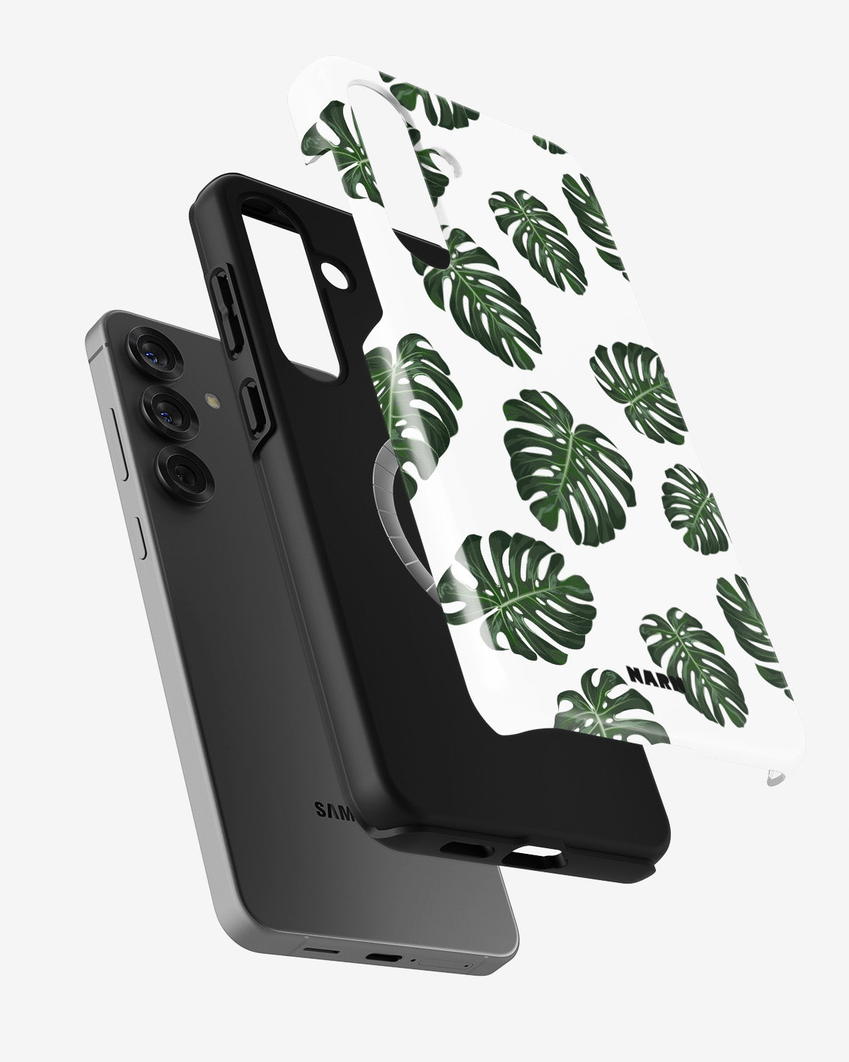 Samsung Galaxy S25 Plus Tough Case – Monstera Pattern - View 2
