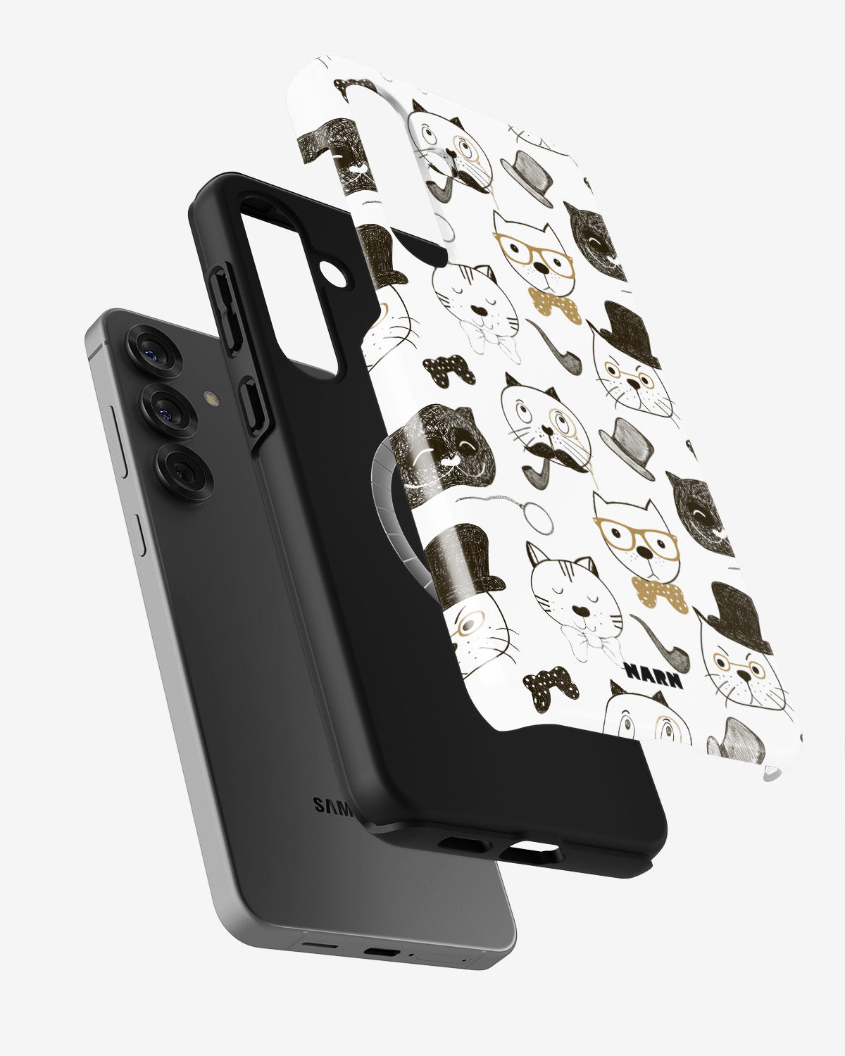 Samsung Galaxy S25 Plus Tough Case – Cartoon Cats - View 2