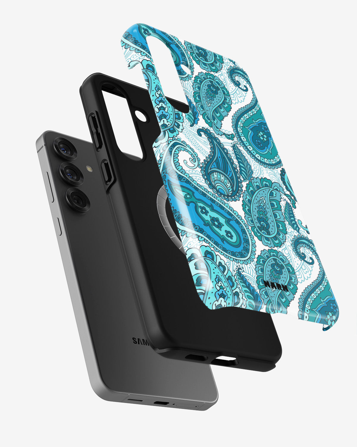 Samsung Galaxy S25 Plus Tough Case – Turquoise Paisley - View 2