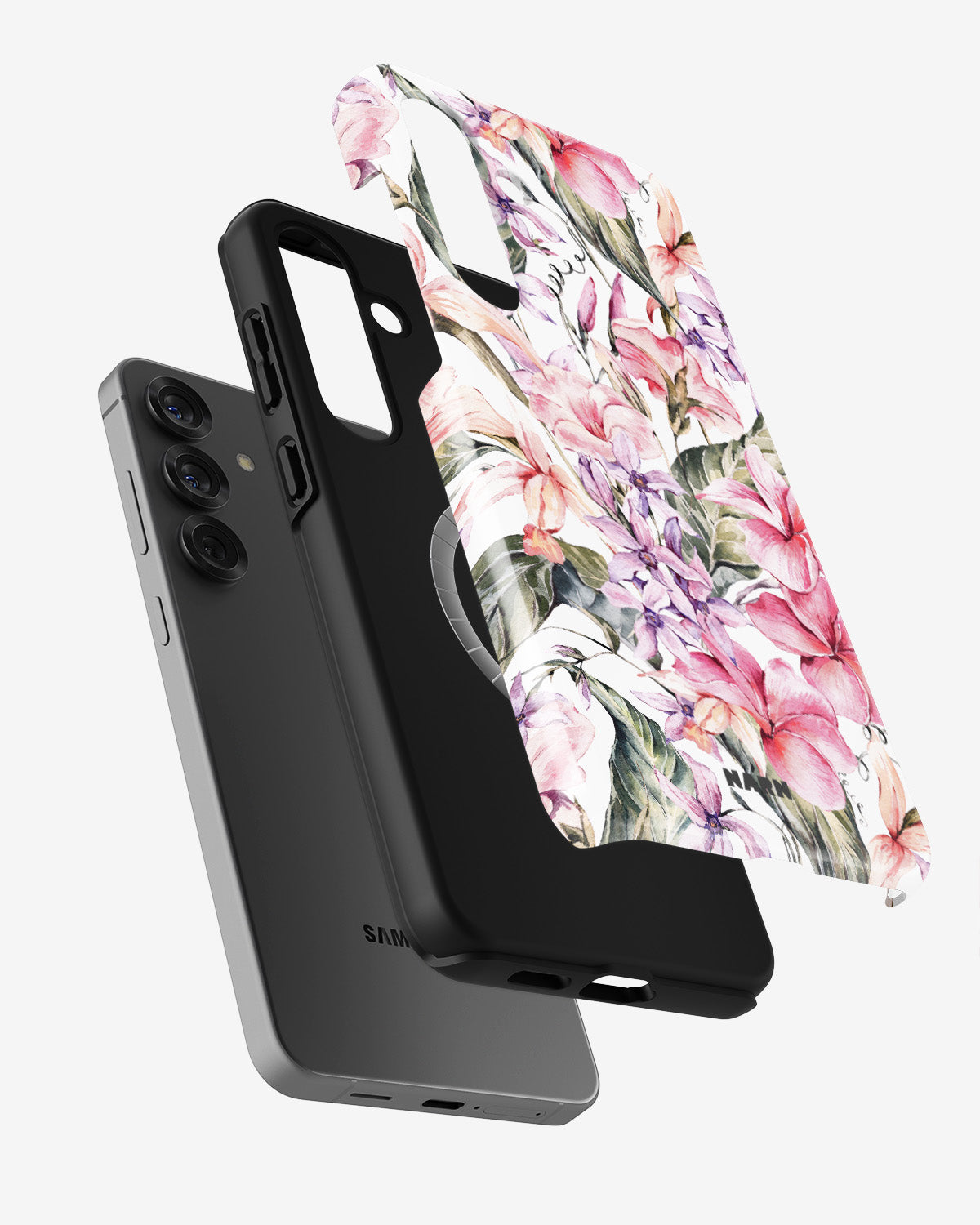 Samsung Galaxy S25 Plus Tough Case – Watercolor Flowers - View 2