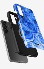 Samsung Galaxy S25 Plus Tough Case – Blue Vintage - View 2