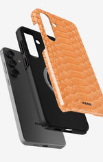 Samsung Galaxy S25 Plus Tough Case – Orange Snake - View 2