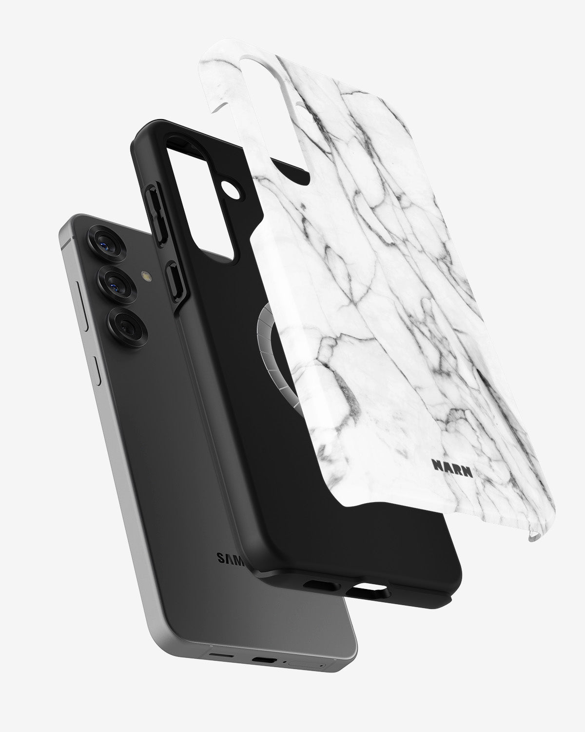 Samsung Galaxy S25 Plus Tough Case – Milky Marble - View 2
