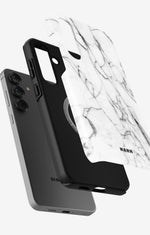 Samsung Galaxy S25 Plus Tough Case – Milky Marble - View 2