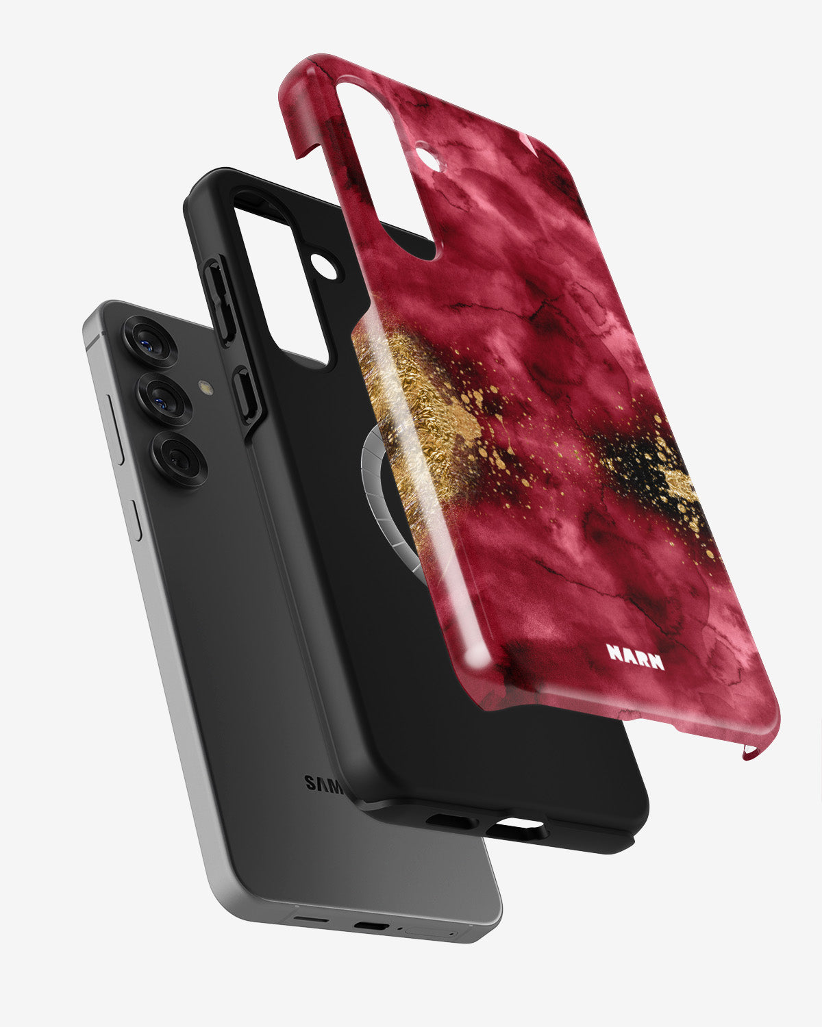 Samsung Galaxy S25 Plus Tough Case – Burgendy Shimmer - View 2
