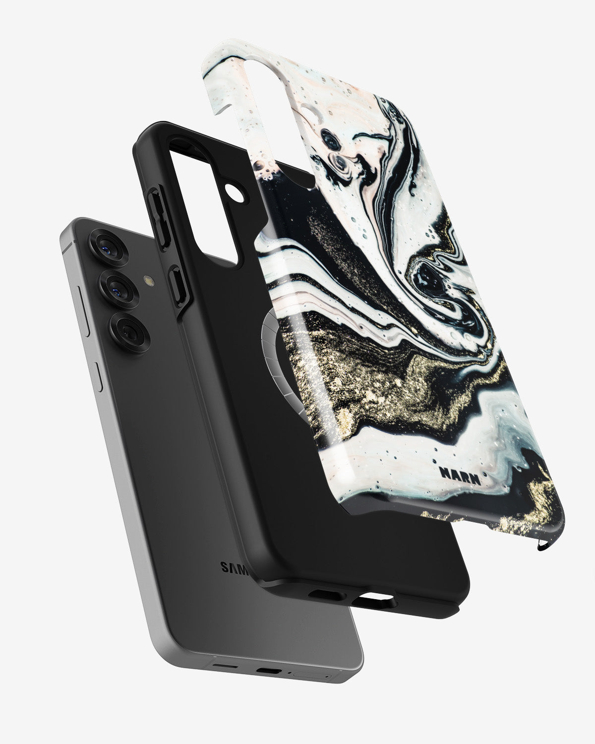 Samsung Galaxy S25 Plus Tough Case – Golden Swirl - View 2