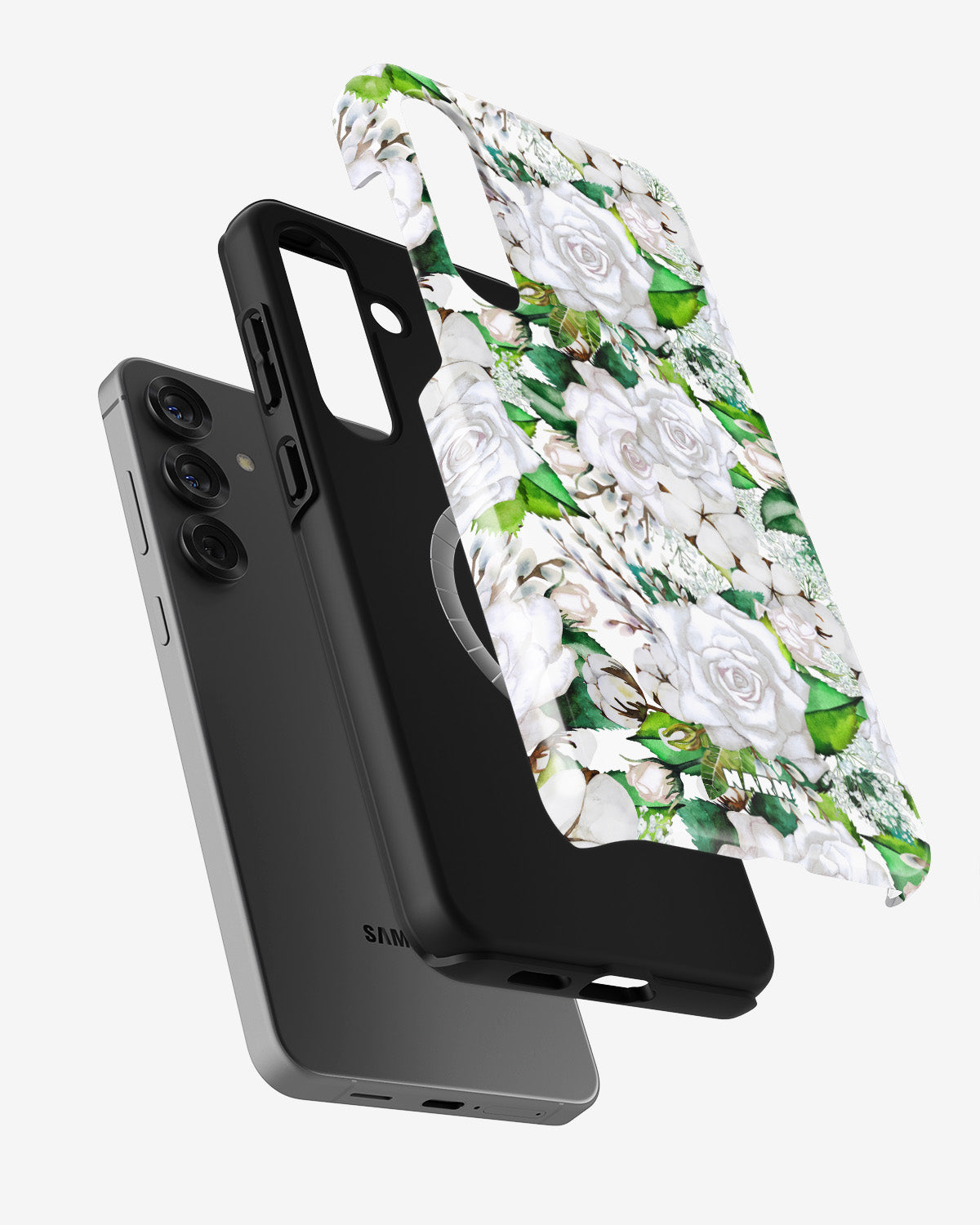 Samsung Galaxy S25 Plus Tough Case – White Bloom - View 2