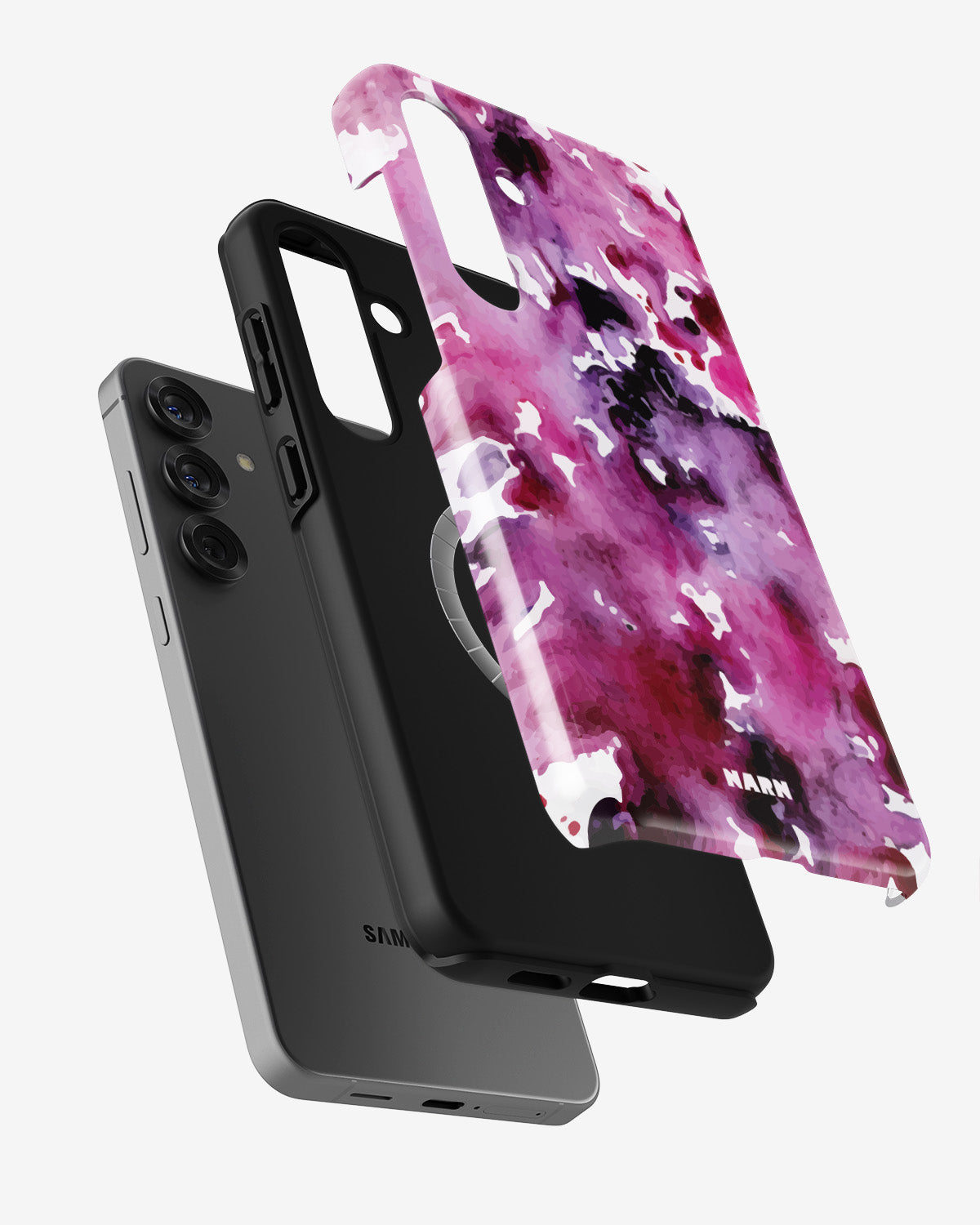 Samsung Galaxy S25 Plus Tough Case – Floral Splash - View 2