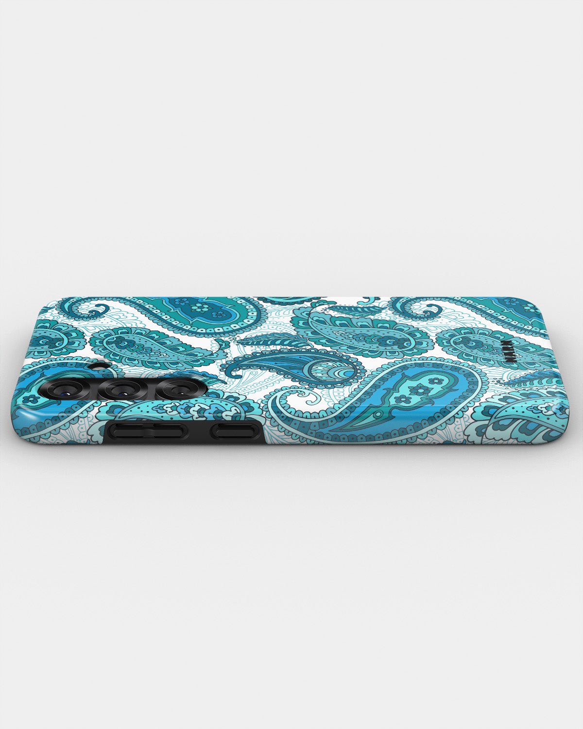 Samsung Galaxy S25 Plus Tough Case – Turquoise Paisley - View 3
