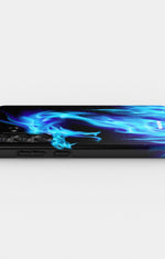 Samsung Galaxy S25 Plus Tough Case – Blue Flames Dragon - View 3