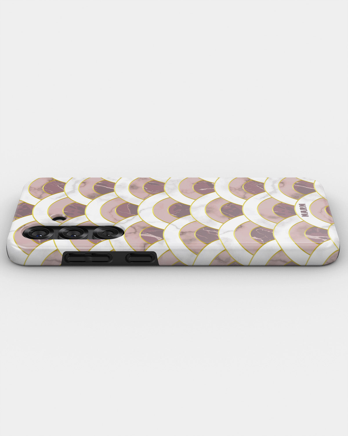 Samsung Galaxy S25 Plus Tough Case – Pink Marble Waves - View 3