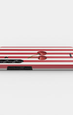 Samsung Galaxy S25 Plus Tough Case – Cherry Stripes - View 3