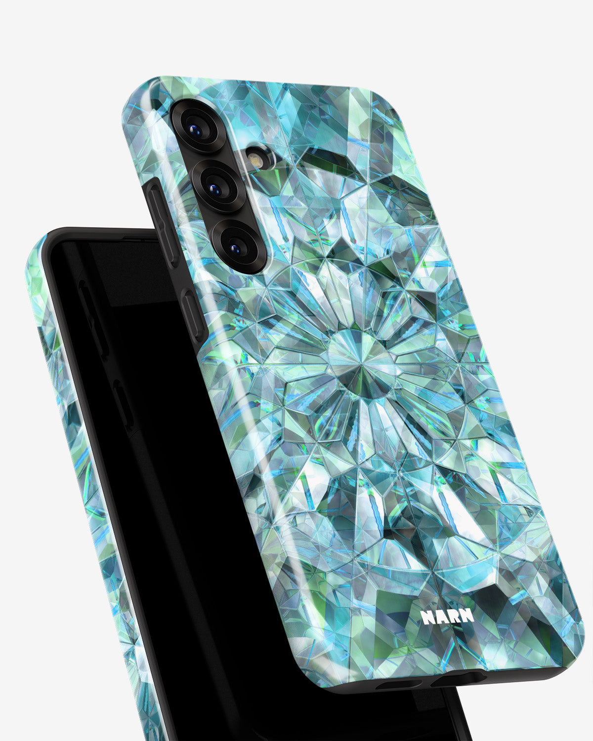 Samsung Galaxy S25 Plus Tough Case – Green Crystals - View 4