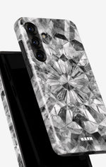 Samsung Galaxy S25 Plus Tough Case – Grey Crystals - View 4
