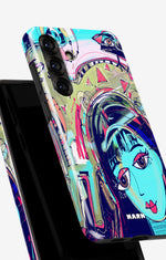 Samsung Galaxy S25 Plus Tough Case – Abstract Cat - View 4