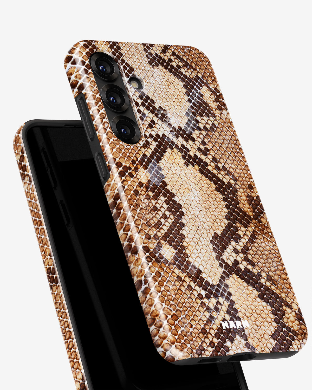 Samsung Galaxy S25 Plus Tough Case – Brown Snakeskin - View 4