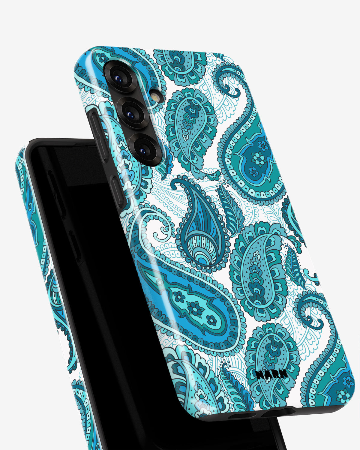 Samsung Galaxy S25 Plus Tough Case – Turquoise Paisley - View 4