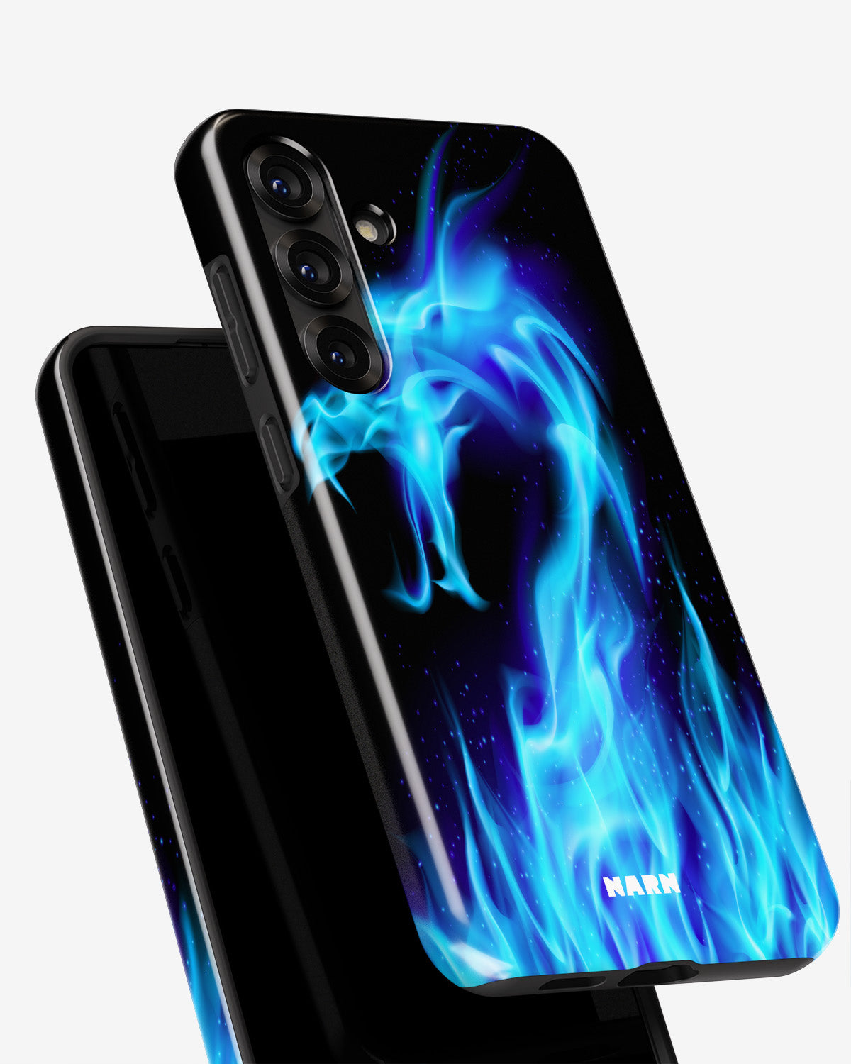 Samsung Galaxy S25 Plus Tough Case – Blue Flames Dragon - View 4