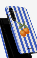 Samsung Galaxy S25 Plus Tough Case – Orange Stripes - View 4
