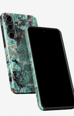 Samsung Galaxy S25 Plus Tough Case – Green Marble - View 5