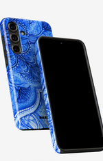Samsung Galaxy S25 Plus Tough Case – Blue Vintage - View 5