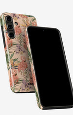 Samsung Galaxy S25 Plus Tough Case – Flamingos & Flowers - View 5