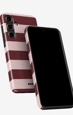Samsung Galaxy S25 Plus Tough Case – Cranberry Stripe - View 5