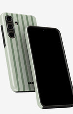 Samsung Galaxy S25 Plus Tough Case – Sage Stripes - View 5