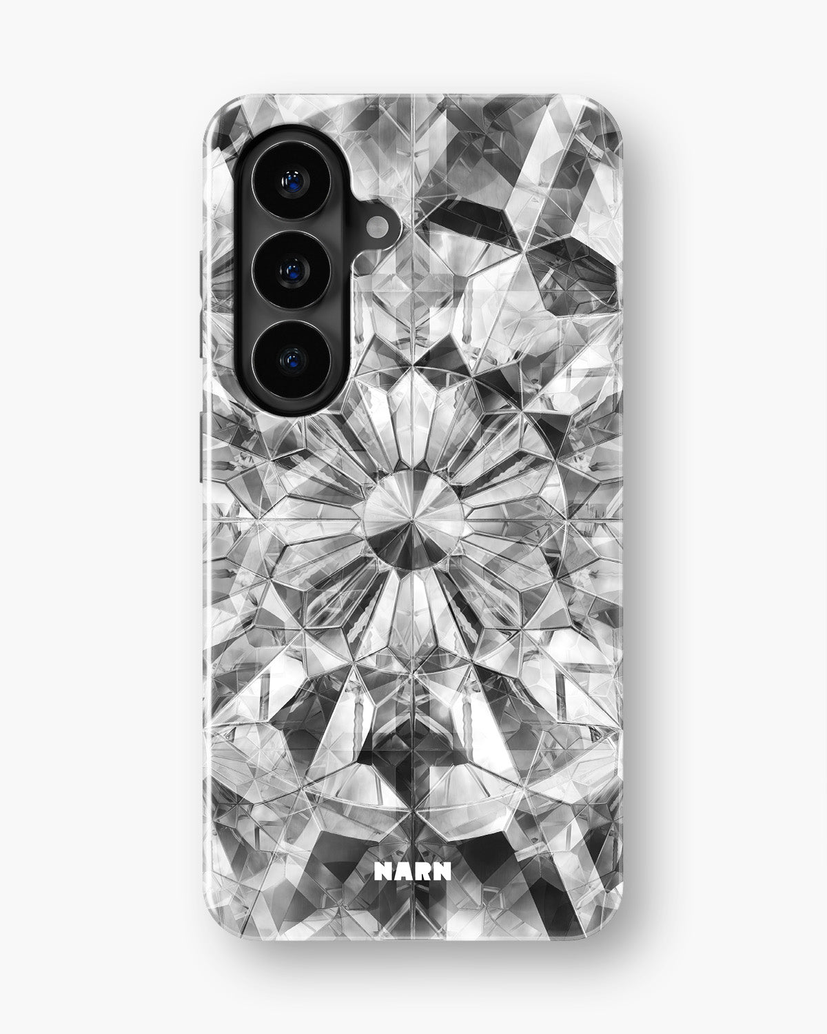 Samsung Galaxy A57 Tough Case – Grey Crystals - View 1
