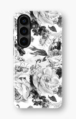 Samsung Galaxy A57 Tough Case – Black & White Bloom - View 1
