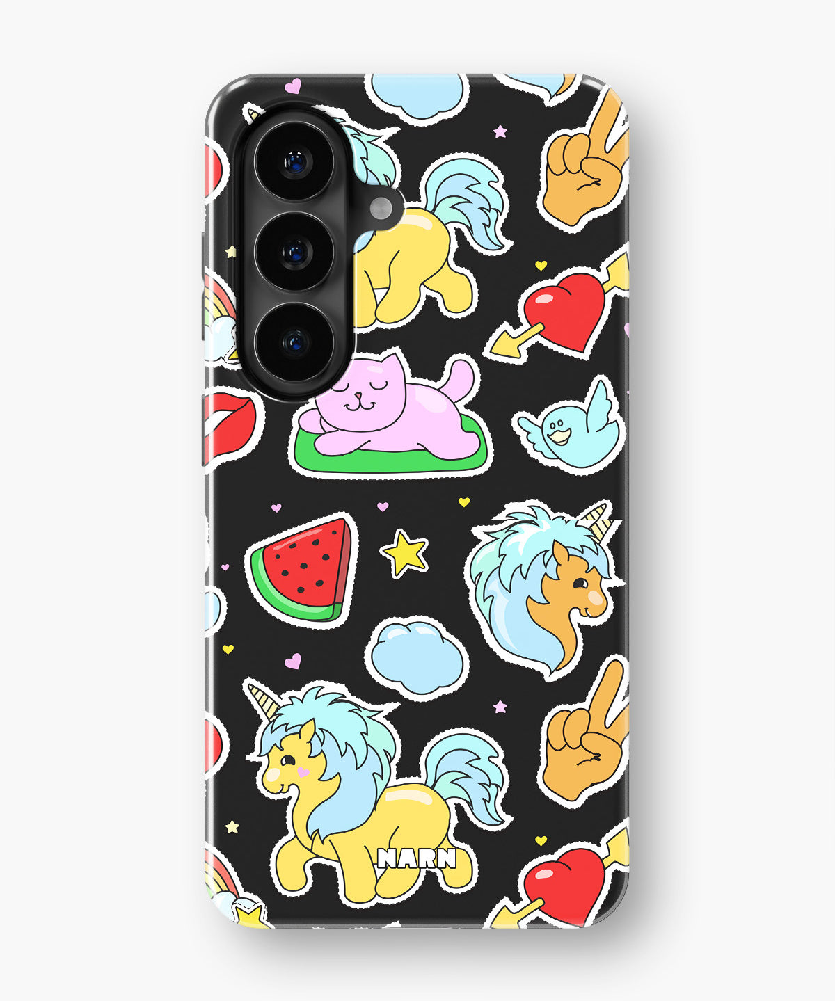 Samsung Galaxy A57 Tough Case – Cute Stickers - View 1