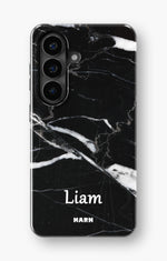 Samsung Galaxy A57 Tough Case – Custom - Black Marble - View 1