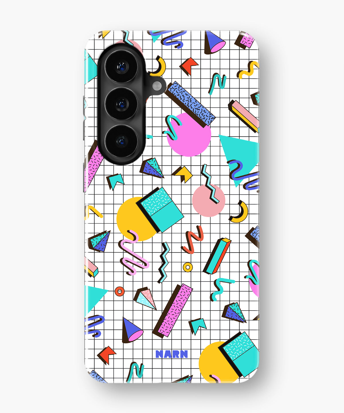 Samsung Galaxy A57 Tough Case – 80s Memphis - View 1
