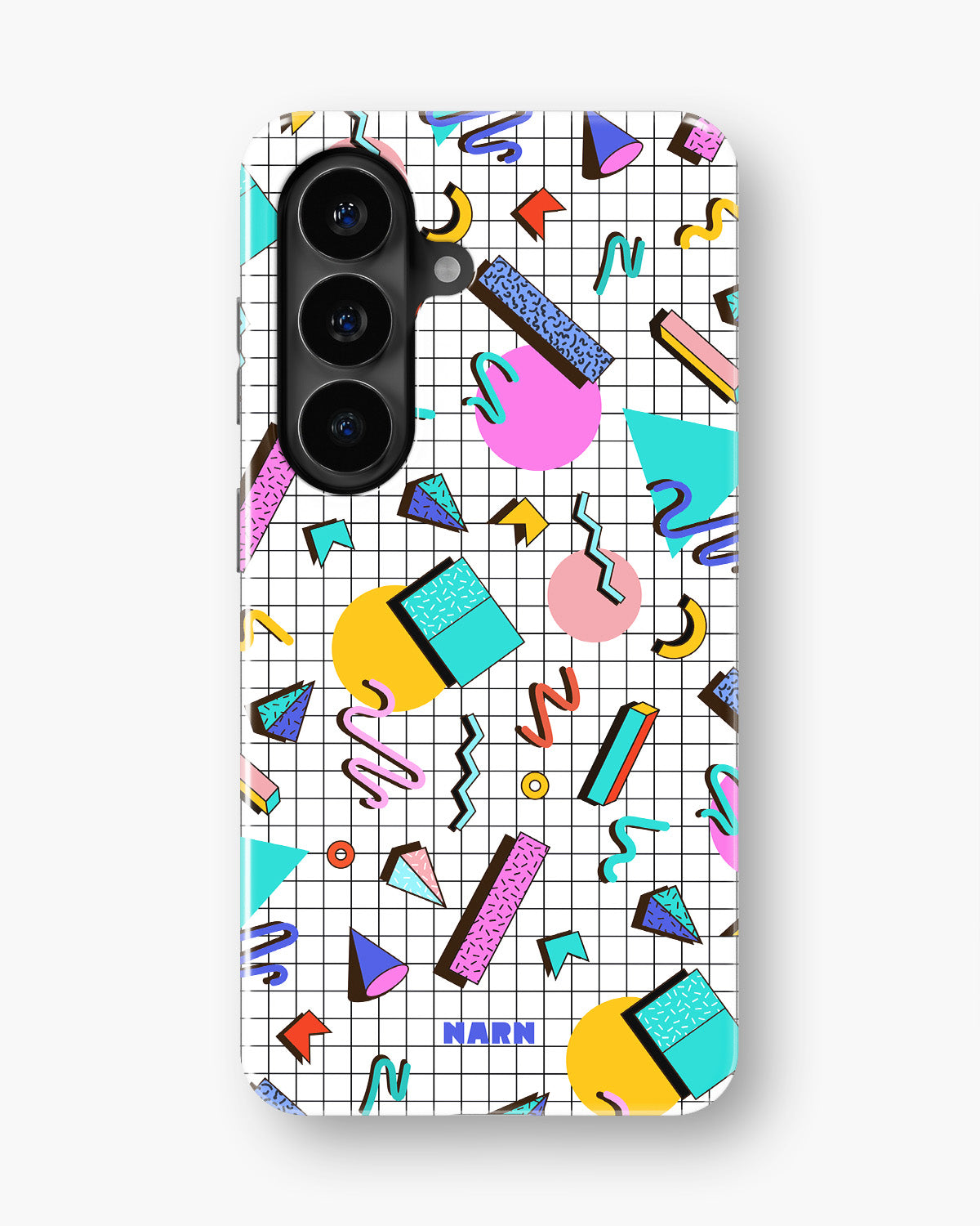 Samsung Galaxy A57 Tough Case – 80s Memphis - View 1