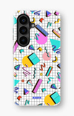 Samsung Galaxy A57 Tough Case – 80s Memphis - View 1