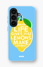 Samsung Galaxy A57 Tough Case – Lemon Quote - View 1