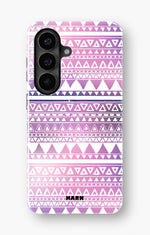Samsung Galaxy A57 Tough Case – Purple Aztec - View 1
