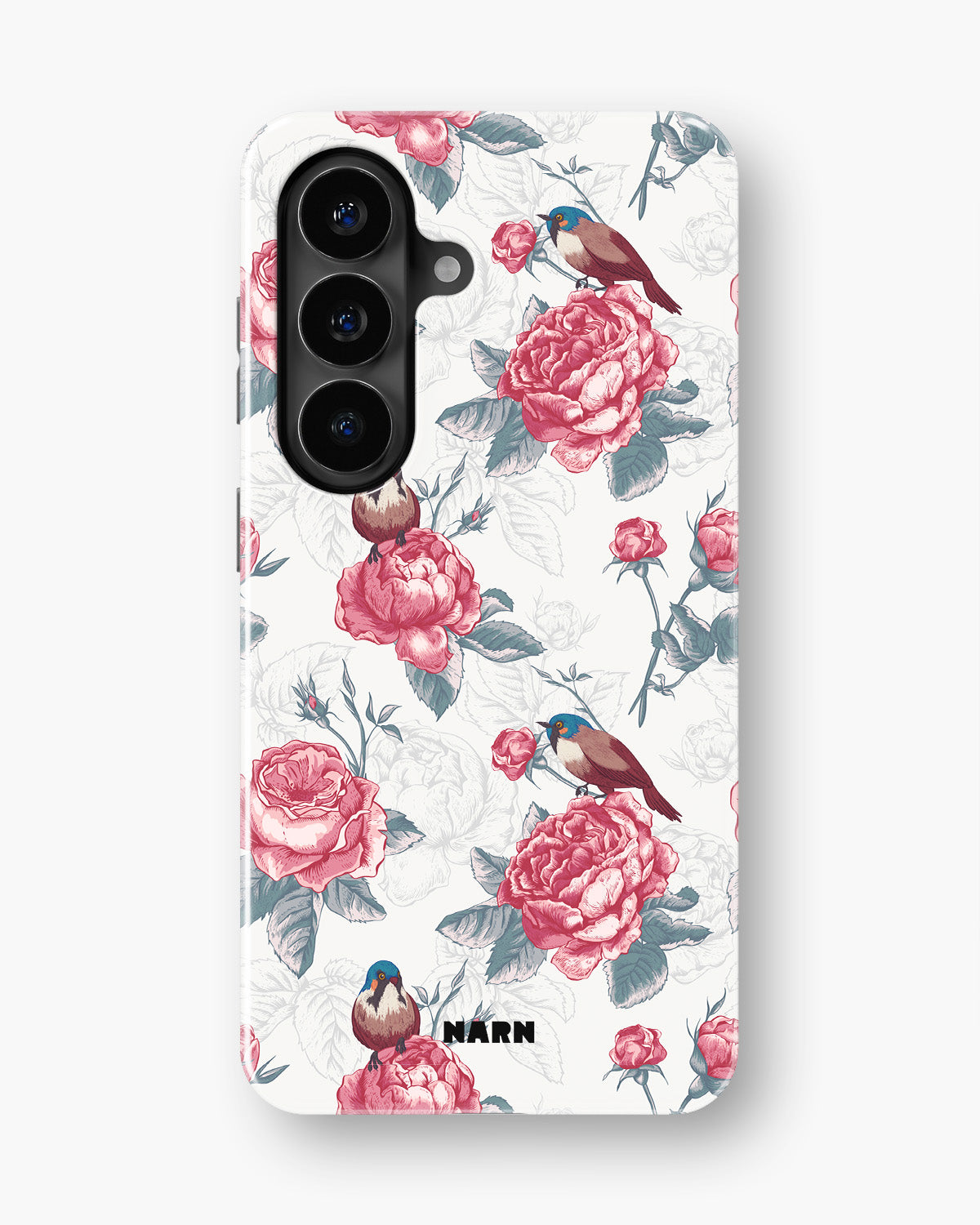 Samsung Galaxy A57 Tough Case – Birds Among Roses - View 1