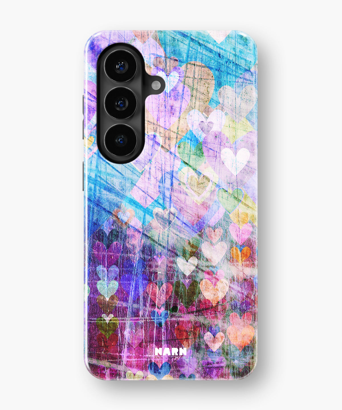 Samsung Galaxy A57 Tough Case – Purple Hearts - View 1