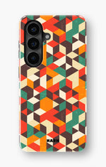 Samsung Galaxy A57 Tough Case – Retro Geometric - View 1