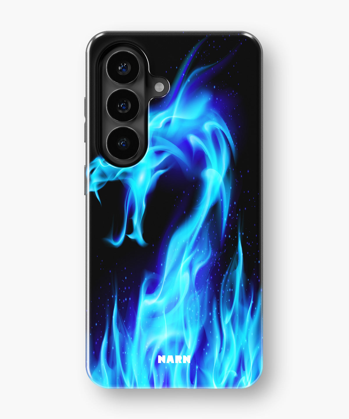 Samsung Galaxy A57 Tough Case – Blue Flames Dragon - View 1